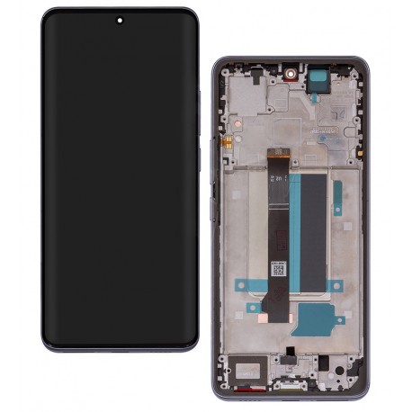 Дисплей для Xiaomi Redmi Note 13 Pro Plus, фиолетовый, с рамкой, оригинал (PRC), (Aurora Purple), 23090RA98C, 23090RA98G, 23090RA98I