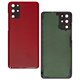 Задня панель корпуса для Samsung G985 Galaxy S20 Plus, G986 Galaxy S20 Plus 5G, червоний, із склом камери, Aura Red