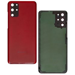 Задня панель корпуса для Samsung G985 Galaxy S20 Plus, G986 Galaxy S20 Plus 5G, червоний, із склом камери, Aura Red