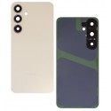 Задняя панель корпуса для Samsung S926 Galaxy S24 Plus, желтый, со стеклом камеры, Amber Yellow