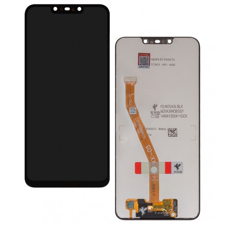 Дисплей для Huawei Nova 3i, P Smart Plus, чорний, без рамки, FLYCDI