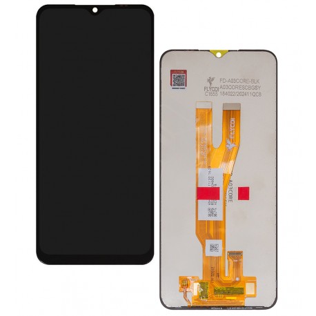 Дисплей для Samsung A032 Galaxy A03 Core, чорний, без рамки, FLYCDI