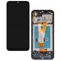 Дисплей для Samsung A032 Galaxy A03 Core, черный, с рамкой, FLYCDI