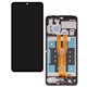 Дисплей для Samsung A065 Galaxy A06, чорний, з рамкою, оригінал (PRC)