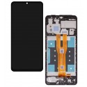 Дисплей для Samsung A065 Galaxy A06, чорний, з рамкою, оригінал (PRC)