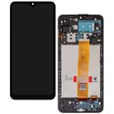 Дисплей для Samsung A125F Galaxy A12, черный, с рамкой, FLYCDI, SM-A125-A127-A02