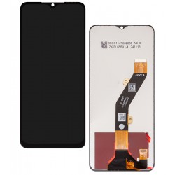 Дисплей для Tecno Spark 10, чорний, без рамки, оригінал (переклеєне скло), KI5Q