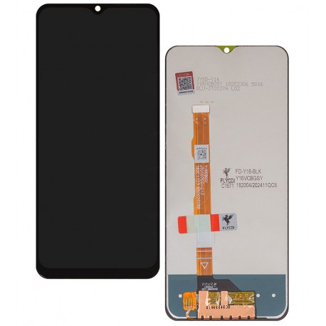 Дисплей для Vivo Y02s, Y16, Y21, Y21a, Y21e, Y21g, Y21s, Y21t, Y32 2021, Y33e, Y33s 5G, черный, без рамки, FLYCDI, JTO 107CG-213 182C2323
