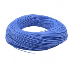 Кабель в силіконовій ізоляції 24AWG, 0,25 мм², 1 м, синій, UL3135