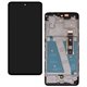 Дисплей для Motorola Moto G72 XT2255, чорний, з рамкою, оригінал (PRC)