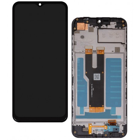 Дисплей для ZTE Blade A73, (black, with frame, original PRC )