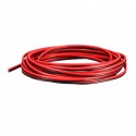 Кабель в силіконовій ізоляції 2x24AWG, 0,25 мм , 1 м, чорний, червоний, UL3135