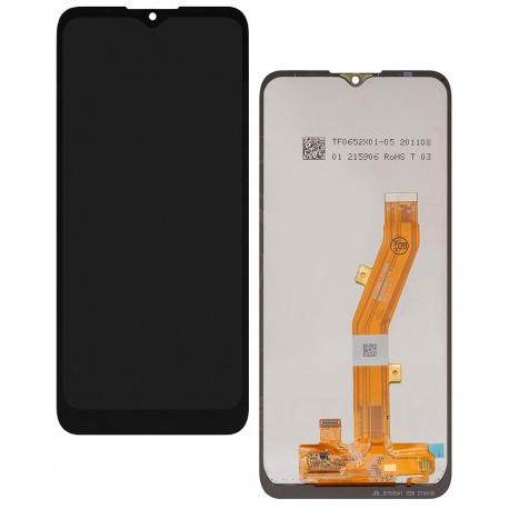 Дисплей для Nokia C10, C20, C21, черный, без логотипа, без рамки, оригинал (переклеенное стекло)