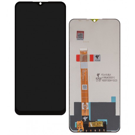 Дисплей для Oppo A15, A15s, A35, Realme C11, C12, C15, Narzo 30A, V3, чорний, без рамки, FLYCDI, CPH2185, CPH2179, FA-065-1-A15/FPC-HTF065H051-A2/F...