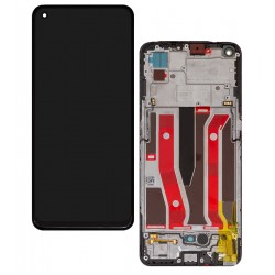 Дисплей для Oppo A94 5G, F19 Pro Plus 5G, Reno5 Z, черный, с рамкой, оригинал, service pack box, (4908719), CPH2211, CPH2213, CPH2211, AMS643XY04, ...