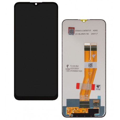 Дисплей для Samsung A025F/DS Galaxy A02s, M025 Galaxy M02s, черный, без рамки, FLYCDI, с желтым шлейфом, (160,5x72 mm)