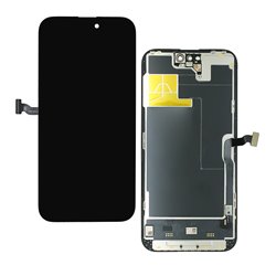 Дисплей для Apple iPhone 14 Pro Max, чорний, з рамкою, High Quality, 120Hz DD-OLED (без помилки)