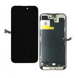 Дисплей Apple iPhone 14 Pro Max, чорний, з рамкою, High Quality, 120Hz JCID-OLED (без помилки)