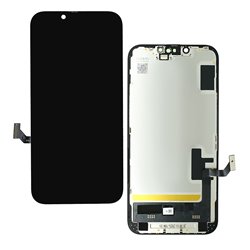 Дисплей для iPhone 14, чорний, з рамкою, High Quality, без помилки, (OLED) JCID diagnosable