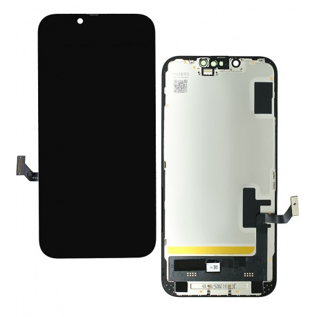 Дисплей для iPhone 14, чёрный, с рамкой, High Quality, без ошибки, (OLED) JCID diagnosable
