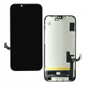 Дисплей для iPhone 14, чёрный, с рамкой, High Quality, без ошибки, (OLED) JCID diagnosable