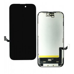 Дисплей для Apple iPhone 15, чорний, з рамкою, High Quality, DD-OLED (без помилки)
