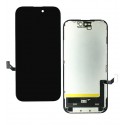 Дисплей для Apple iPhone 15, чёрный, с рамкой, High Quality, DD-OLED (без ошибки)
