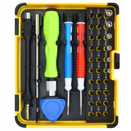 Набор инструментов Aida N0.6899A (ручка, 30 бит, 2 удлинителя, пинцет, отвёртки +1.5, звезда 0.8, медиатор)