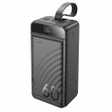 Power bank Hoco J123C, 60000мАч 3USB/Type-C/Lightning, QC/PD, 22.5W/2.4A , черный
