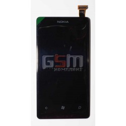 Дисплей для Nokia 800 Lumia, черный, с тачскрином Дисплей для Nokia 800 Lumia, черный, с тачскрином