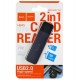 Картрідер Hoco HB45 Spirit 2-in-1 USB 2.0, 480 Мбіт/с, до 2 ТБ (сірий металік)