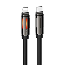 Кабель Type-C - Lightning Hoco U136 Prize, 1 м, 27 Вт, чорний