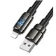 Кабель Lightning - USB, Hoco U143 charging data, 2.4А, 1 метр, черный