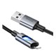 Кабель Lightning - USB Hoco U144, 2.4 А, 1 м, чорний