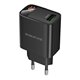 Зарядное устройство Borofone BA95A Ilustre с дисплеем |1USB, 18W/3A, QC3.0| (black)