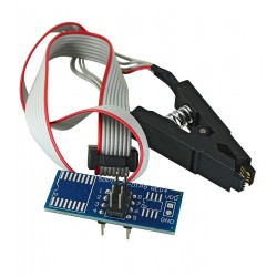 Зажим прищепка SOIC8 SOP8 со шлейфом и переходником