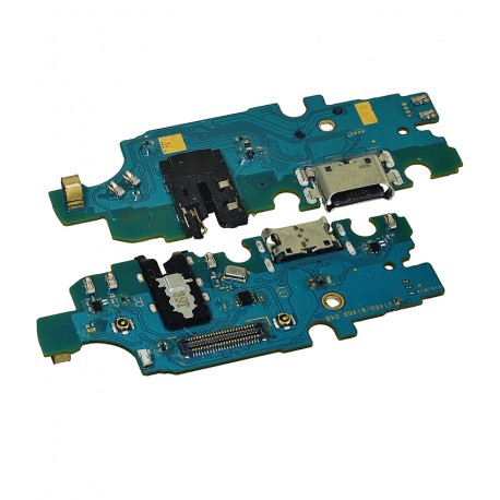 Шлейф для Samsung A146 Galaxy A14 5G, A146B Galaxy A14 5G, M146B Galaxy M14, конектора зарядки, конектора гарнітури, з компонентами, з мікрофоном, оригінал (PRC), (плата зарядки)