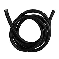 Кабель в силіконовій ізоляції 5AWG, 20,1 мм², 1 м, чорний, UL3135