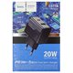 Зарядний пристрій Hoco CS71A USB + Type-C PD 20 Вт QC3.0, чорний