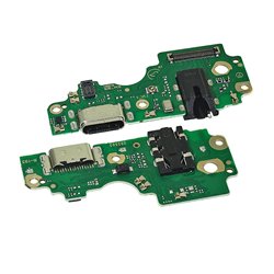 Шлейф для Tecno Spark 30 Pro (KL7); Infinix Hot 50 Pro (X6881), конектора зарядки, з компонентами, High Quality, плата зарядки