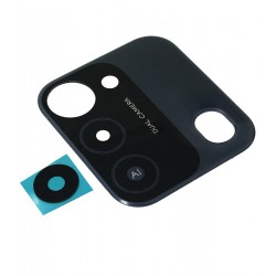 Скло камери для Tecno Spark 8C, з чорною рамкою