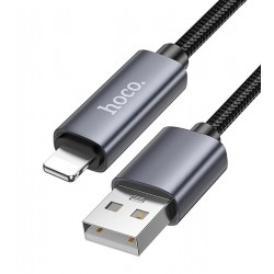 Кабель Lightning - USB, Hoco X112 Favor charging data с дисплеем |1m, 2.4A| (black)