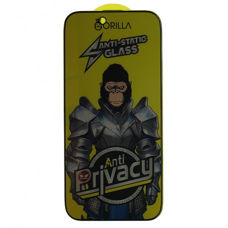 Захисне скло для Apple iPhone Air Full Glue Anti-Static Privacy (антишпигун), 0.3 мм, чорне