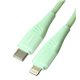 Кабель Type-C - Lightning, Remax CB20 Fluoro, 30Вт, 1,2метра, Салатовий