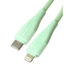 Кабель Type-C → Lightning Remax CB20 Fluoro 30 Вт, 1.2 м, салатовий