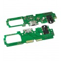 Шлейф для Vivo Y20 (2020), коннектора зарядки, коннектора гарнитуры, с микрофоном, копия, (плата зарядки)