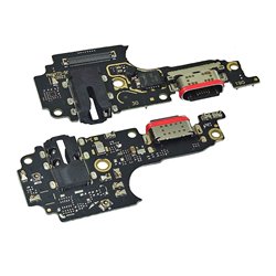 Шлейф для Vivo Y53s, Y72 5G, коннектора зарядки, коннектора гарнитуры, с компонентами, с микрофоном, High quality, (плата зарядки)
