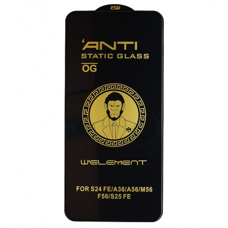 Захисне скло для Samsung A366/A566 Galaxy A36/A56 3D Full Glue, чорне