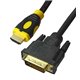 Мультимедійний кабель HDMI to DVI, 2.0V OD8.0 4K 3840p, 3 м, чорний
