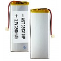 Акумулятор 3553125, 126 мм, 47 мм, 3,0 мм, Li-ion, 3,7 B, 3500mAh, з контролером